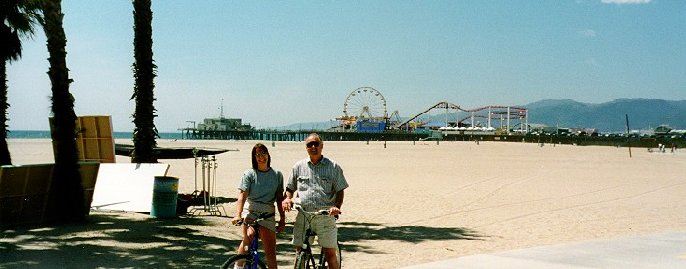 Biking in Santa Monica